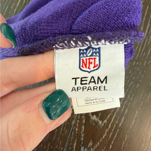 Minnesota Vikings Purple and Gold Beanie Hat - Picture 3 of 4
